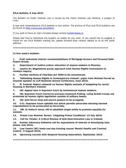 PILA Bulletin, 9 July 2010